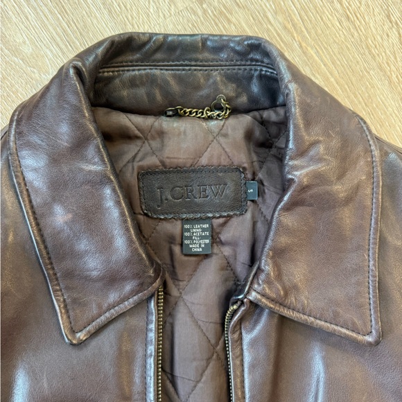 J.Crew Genuine Vintage Leather Jacket - Picture 8 of 8